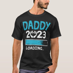 T-shirt Papa 2023 Chargement de la grossesse Faire-part No