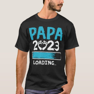 T-shirt Papa 2023 Chargement Faire-part de grossesse Nouve