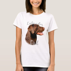 T-shirt Papa 2 de labrador retriever (chocolat)