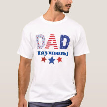 T-shirt papa 4 juillet patriotique