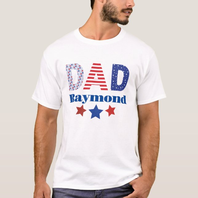 T-shirt papa 4 juillet patriotique (Devant)