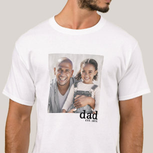 T-shirt Papa a créé une photo personnalisée