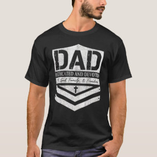 T-shirt Papa A Dédié Et Dédié Bonne Fête des pères