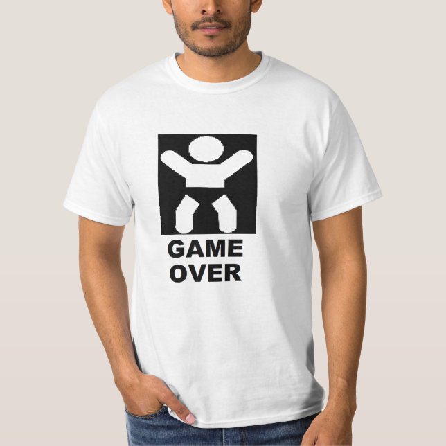 T-SHIRT PAPA À ÊTRE "JEU AU-DESSUS" DE GROSSESSE (Devant)