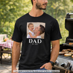 T-shirt Papa a fondé la fête des pères noir