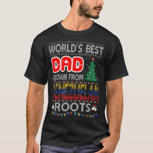 T-shirt Papa a grandi des racines vénézuéliennes Noël doux