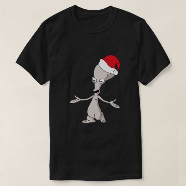 T-shirt Papa américain Roger. Alien à Noël casquette class (Design devant)