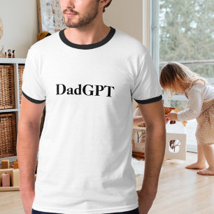 T-shirt Papa Anniversaire Drôle PapaGPT Alimenté par l'IA 