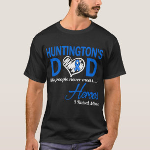 T-shirt Papa atteint de la maladie de Huntington, j'ai éle