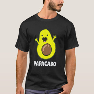 T-shirt Papa Avocat Drôle Végétalien Guacamole Avocat Papa