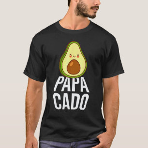 T-shirt Papa Avocat Guacamole Végétalien Avocat Papacado
