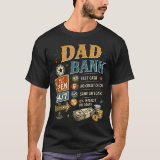 T-shirt Papa Banque Fête des Pères Drôle Papa Distributeur