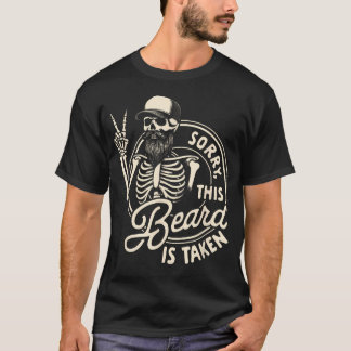T-shirt Papa barbu Fête des Pères Désolé Cette Barbe Est