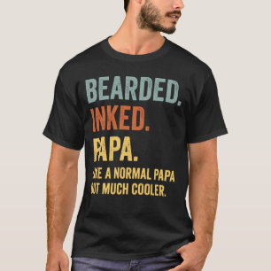 T-shirt Papa barbu tatoué
