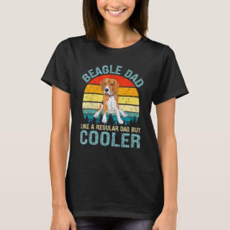 T-shirt Papa beagle Comme Un Père Régulier Mais Glacière P