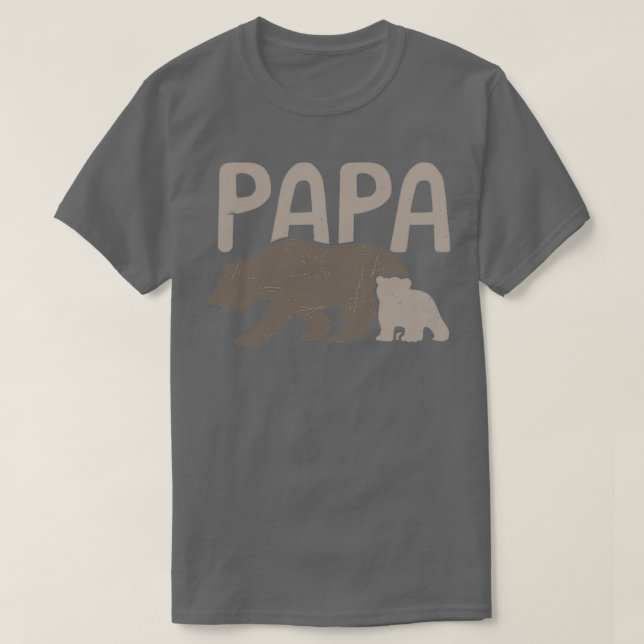 T-shirt Papa Bear Chemise Papa D'Un Cadeau 3 (Design devant)