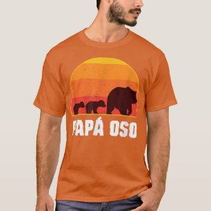 T-shirt Papa Bear espagnol - Papa des jumeaux - Papa Oso R