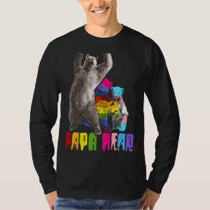 T-shirt Papa Bear Lgbt Gay Trans Pride Support Lgbtq Parad