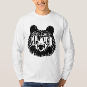 T-shirt Papa Bear Lunettes de soleil Fête des pères Papa G