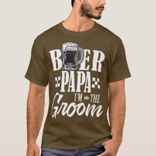 T-shirt Papa Bière Je Suis Le Marié Boire Des Bières Maria
