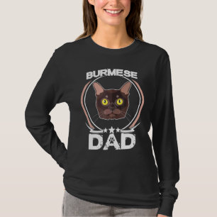 T-shirt Papa birman Pour Propriétaires De Chat Fête des pè