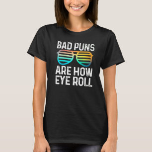 T-shirt Papa Blague Les Mauvais Puns Sont Comment Les Lune