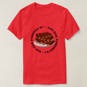 T-shirt Papa Bod Alimenté Par BBQ