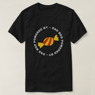 T-shirt Papa Bod Alimenté Par Chemise T-Parties scintillan
