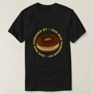 T-shirt Papa Bod Alimenté Par Des Donuts