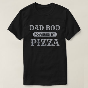 T-shirt Papa Bod Alimenté Par Pizza Parties scintillant T-