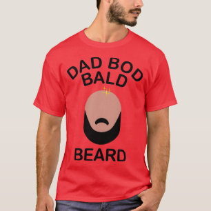 T-shirt Papa Bod Bald Beard