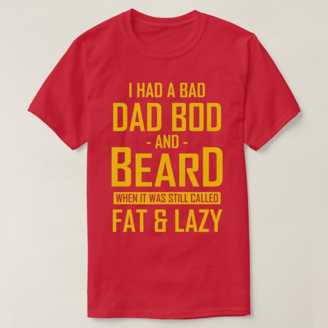 T-shirt Papa Bod et Beard Humour Papa Beard Cadeaux Classi (Design devant)