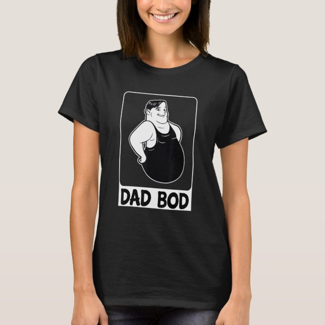T-shirt Papa Bod Funny Papa Papa Bod Graphique (Devant)