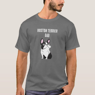 T-shirt Papa Boston Terrier