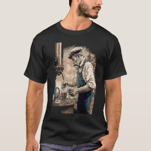 T-shirt Papa brasse de la bière Vintage maître brasseur Pa