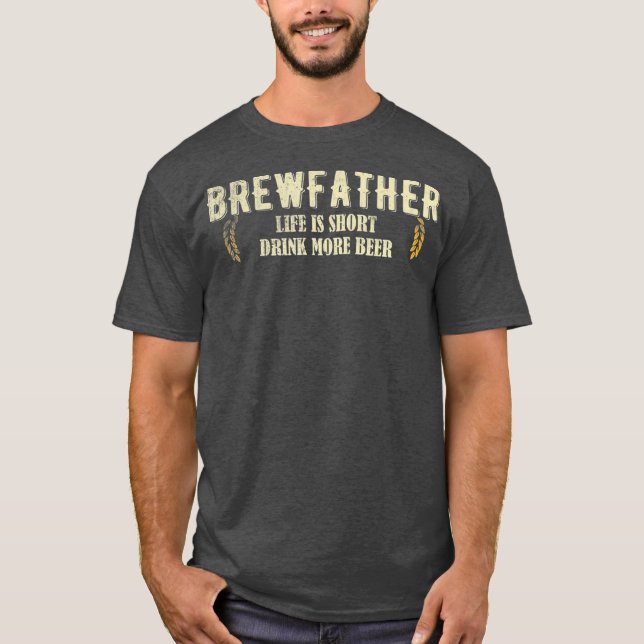 T-shirt Papa Brûler fête des pères Artisanat Brasserie Bra (Devant)