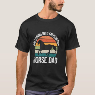 T-shirt Papa cavalier qui galope dans la paternité