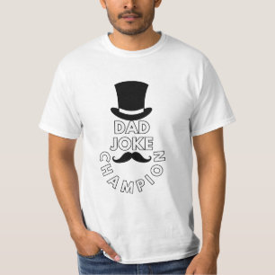T-shirt Papa Champion de la plaisanterie Embrassez les Pun