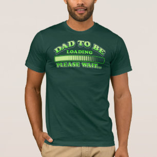 T-shirt Papa Chargera S'Il Vous Plaît Attendez Père Futur