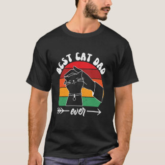 T-shirt Papa chat, conception de père de chat drôle