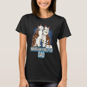 T-shirt Papa Chat des Forêts Norvégiennes