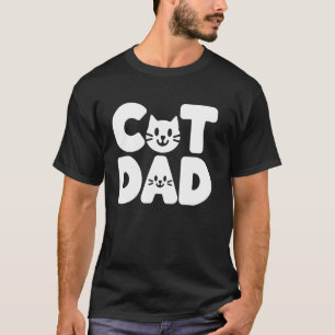T-shirt Papa Chat Drôle Amateur de Chat Chaton Propriétair