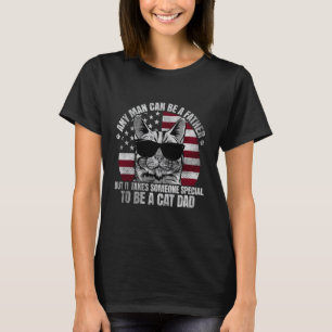 T-shirt Papa Chat Fier - Tout Homme Peut Être Un Amoureux