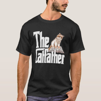 T-shirt Papa Chat Le Parrain des Chats Papa Chat Fou Papa 