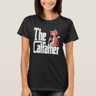 T-shirt Papa Chat Le Parrain du Chat Couteau Fou Papa Chat