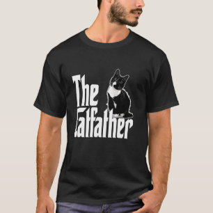 T-shirt Papa Chat Le Parrain du Chat Gros Chat Noir et Bla