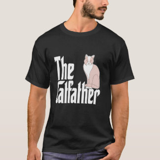 T-shirt Papa Chat Le Parrain du Chat Papa Chat Mignon Papa