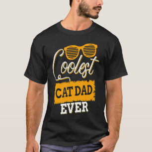 T-shirt Papa Chat le Plus Cool Homme Famille Équivalent Pa
