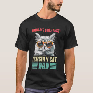 T-shirt Papa Chat LE PLUS GRAND PÈRE DE CHAT PERSAN AU MON