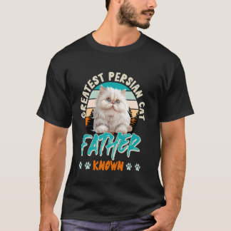 T-shirt Papa Chat LE PLUS GRAND PÈRE DE CHAT PERSAN CONNU 